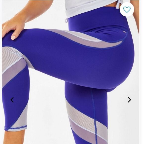 Fabletics Blue High Waisted Mesh Powerhold Leggings Size XXL - Picture 12 of 12